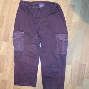 Hard Tail Purple Cargo Capris